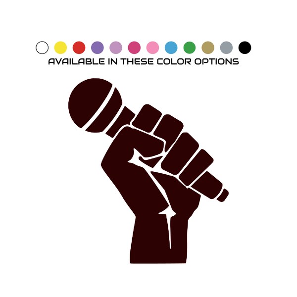 Microphone Decal - Etsy