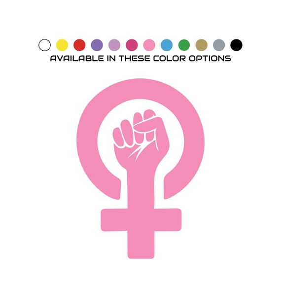 Feminist Fist Decal Vehicle Window Wall Decor Sticker Etsy