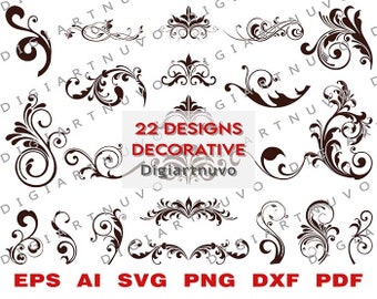 Download Flourish Swirls Etsy