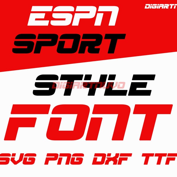 Sport Font SVG, Cricut Font SVG, Racing Font SVG, Digital Font, Font Cut Files, Font Download, Silhouette Font svg, Varsity Font svg