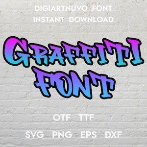 Graffiti Font Bundle, Graffiti Font Cricut, Graffiti Alphabet, Graffiti Font, Dripping Font, Hip Hop Font, Font for Cricut, Font for Canva