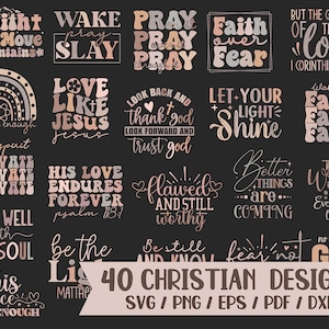 Christliches Bundle dafür, Bibel-Zitat-Svg, Bibel-Vers-Svg, Kaffeetasse-Svg, Trendy-Shirt-Svg, Einkaufstasche-Svg, Positives Zitat-Svg