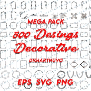 Decorative SVG, Ornament SVG, Floral Wreath SVG, Flourish svg, Frame svg, Floral svg, Corner svg, Text dividers svg, Cricut file download