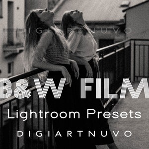 7 Premium Black And White Lightroom Presets, Film Presets, Instagram Presets, Mobile And Desktop Presets, Blogger Presets, vintage Presets
