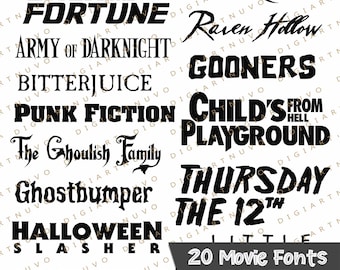 Movie Fonts, Famous Fonts, Fonts for Tshirts, Funny Fonts, Svg Fonts, Anime Fonts, Font Downloads, Cricut Fonts, SVG Letters