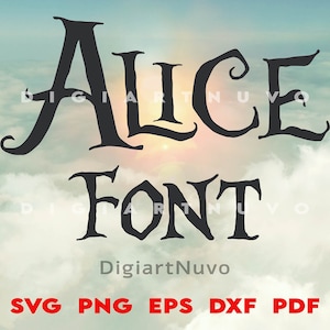 Czcionki SVG, Czcionki Alicji w Krainie Czarów, Czcionka Horror SVG, Czcionki Script, Czcionka Kaligraficzna, Czcionka Cricut, Czcionka Kursywna SVG