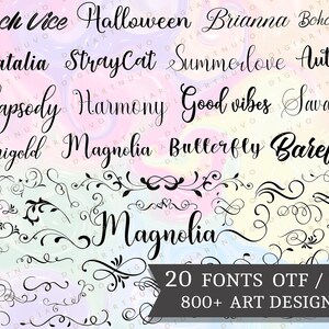 Cursive Font SVG Calligraphy Font Font Tails Handwritten - Etsy Canada