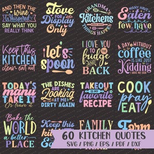 Kitchen Quotes SVG, Kitchen SVG Bundle, Cutting Board SVG, Funny Kitchen Quotes Svg, Mom Kitchen Svg, Funny Quotes Svg