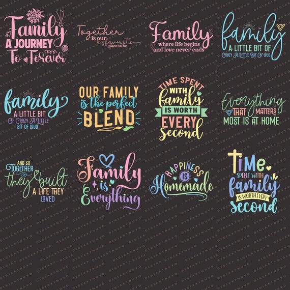Family Quotes Bundle, Family Quotes Svg, Funny Family Quotes Svg