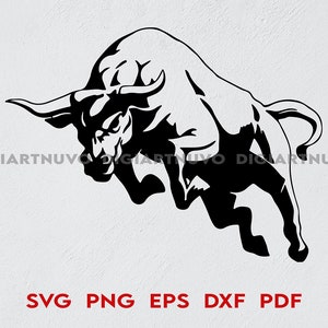 Bull SVG, Bull Cut Files, Bull Cricut SVG, Silhouette Bull SVG, Bull Instant Download, Bull Clipart, Bull digital download