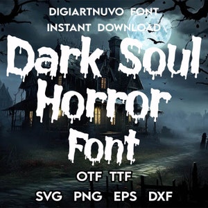 Horror Alphabet Svg, Horror Font SVG, Halloween Font Svg, Font svg, Procreate Font, Font for Cricut, Font for Canva, Cricut Font, SVG Font