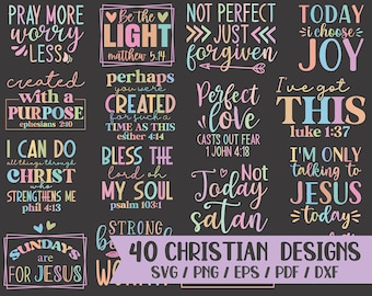 Christliches Bundle dafür, Bibel-Zitat-Svg, Bibel-Vers-Svg, Kaffeetasse-Svg, Trendy-Shirt-Svg, Einkaufstasche-Svg, Positives Zitat-Svg