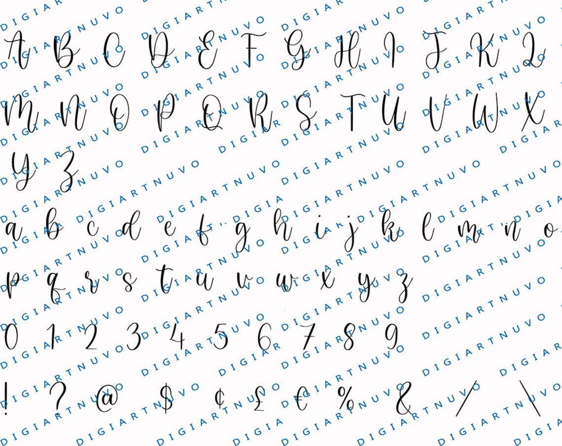 Cursive Font SVG Cricut Font SVG Calligraphy Font Script - Etsy
