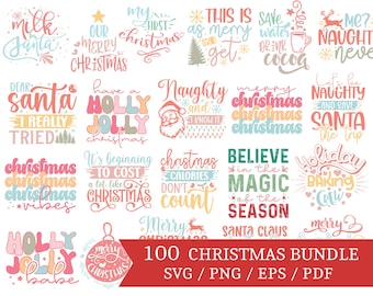Christmas Svg Bundle, Christmas Quotes Svg, Funny Christmas Svg, Christmas Shirt Svg, Winter Quotes Svg, Commercial Use