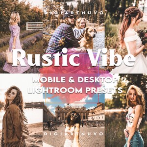 15 RUSTIC Mobile LIGHTROOM Presets, Rustic Wedding Presets, Warm Presets, Bohemian Presets, Nature Presets, Earthy Lightroom Preset