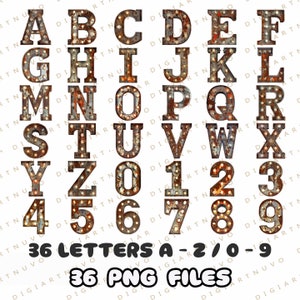Letras de Metal Oxidado, Letras Oxidadas, Fuente de Metal Png, Letras de Sublimación, Alfabeto Clipart, Letras de Metal Oxidado, Scrapbooking, Letras PNG