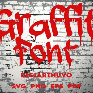 Tropfende Schrift SVG, Grafitti Schrift SVG, SVG-Schrift, Schreibschrift SVG, Schriftarten svg, Schreibschrift svg, Cricut-Schrift, Cricut svg