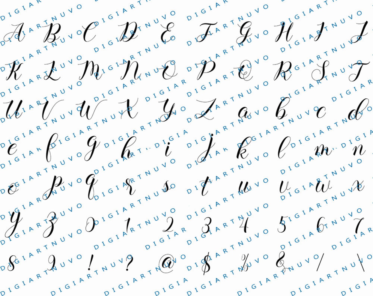 Cursief lettertype SVG Cricut Font SVG Kalligrafie Etsy