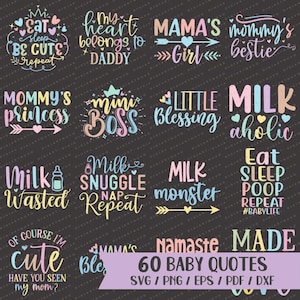 Baby SVG Bundle, Baby Quotes SVG, Baby Newborn SVG, Baby Svg Cut Files, Coffee Mug Svg, Trendy Shirt Svg, Baby Sayings Svg