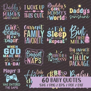 Baby SVG Bundle, Baby Zitate SVG, Baby Neugeborene SVG, Baby SVG Schnittdateien, Kaffeetasse SVG, Trendy Shirt SVG, Baby Sprüche SVG, Baby Sprüche SVG