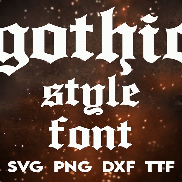 Old English Font SVG, Gothic Font, Retro Font SVG, Vintage Font SVG, Cricut Font svg, Font Download, Cricut Font svg, Font Cut Files