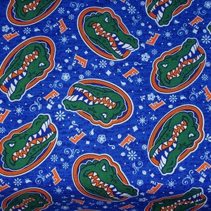 University of Florida Gators Quilting Cotton Fabric Yardage  By The Half or Quarter- IN STOCK - Fast Shipping