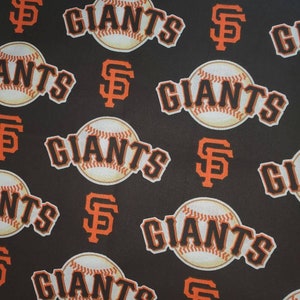 San Francisco Giants MLB Baseball Fabric Yardage by the 1/2 yard or 1/4 yard - fast shipping