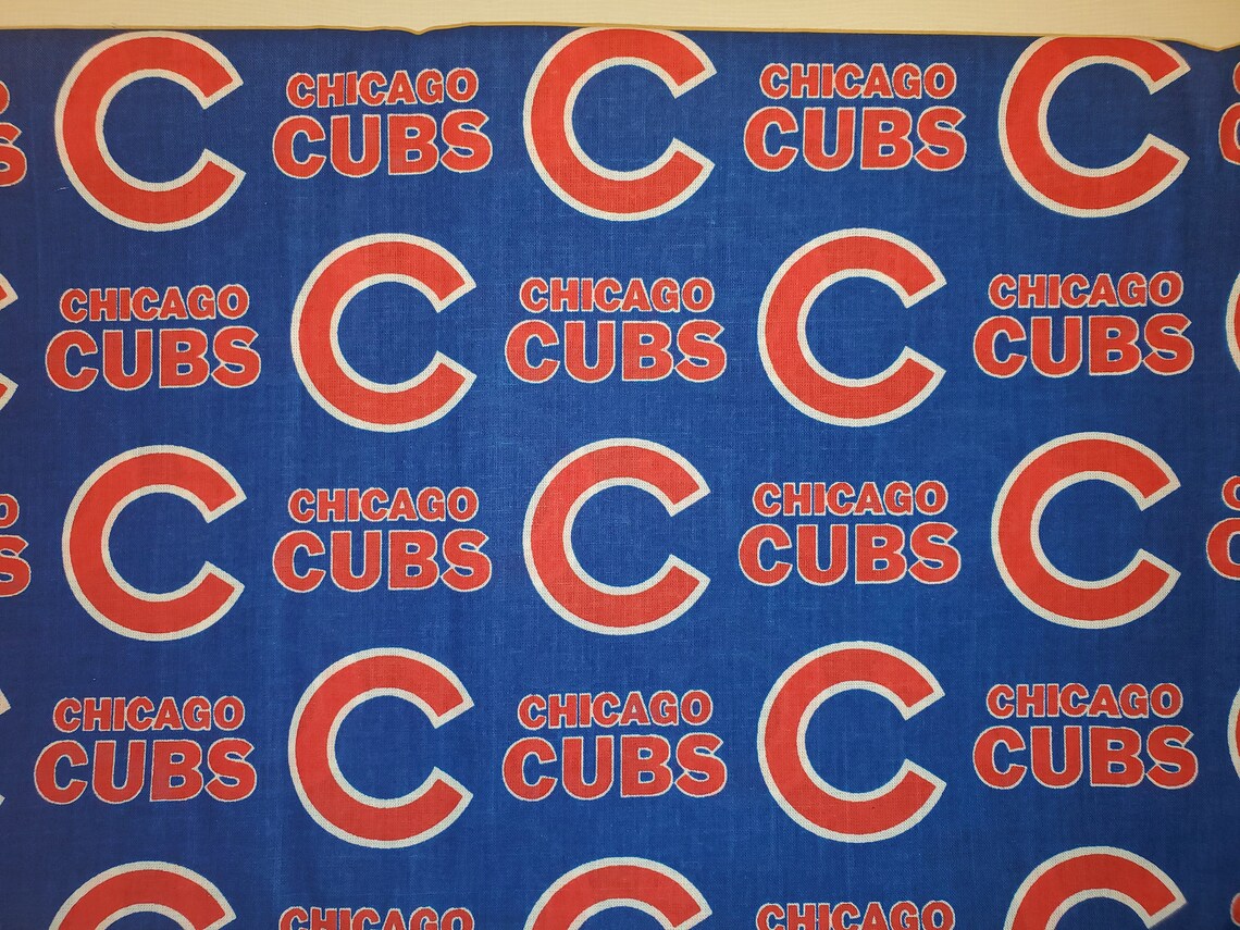 Chicago Cubs MLB Baseball Fabric Yardage by 1/2 Yard or 1/4 Yard - Etsy