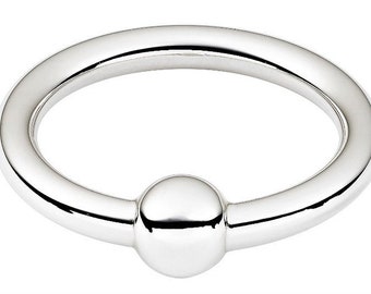 silver teething ring