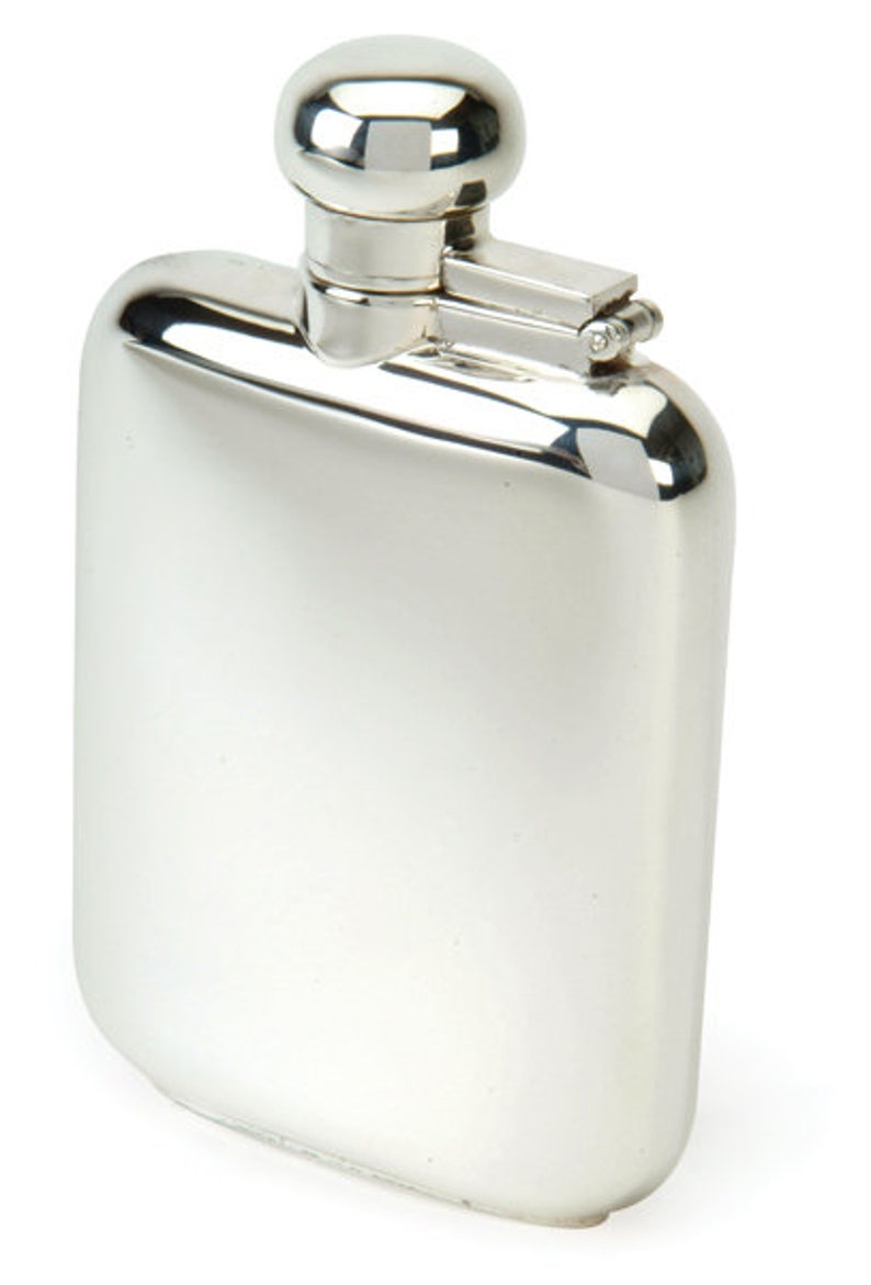 Engravable Sterling Silver Hip Flask Etsy