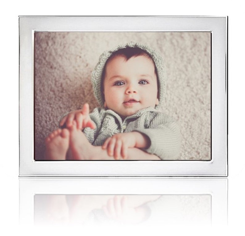 8x10 Engravable Sterling Silver Picture Frame Cunill Etsy
