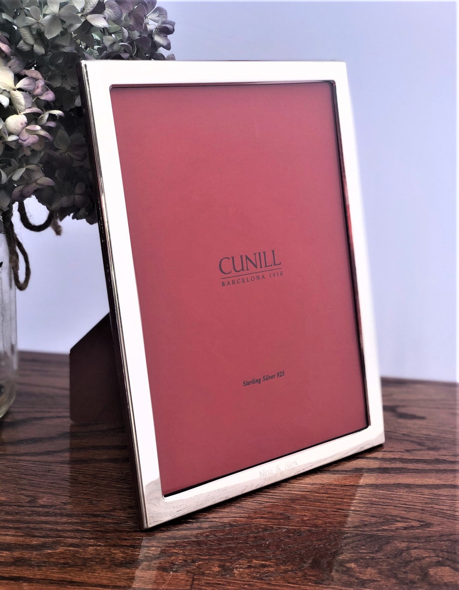 8x10 Engravable Sterling Silver Picture Frame, Cunill 'oxford' Etsy
