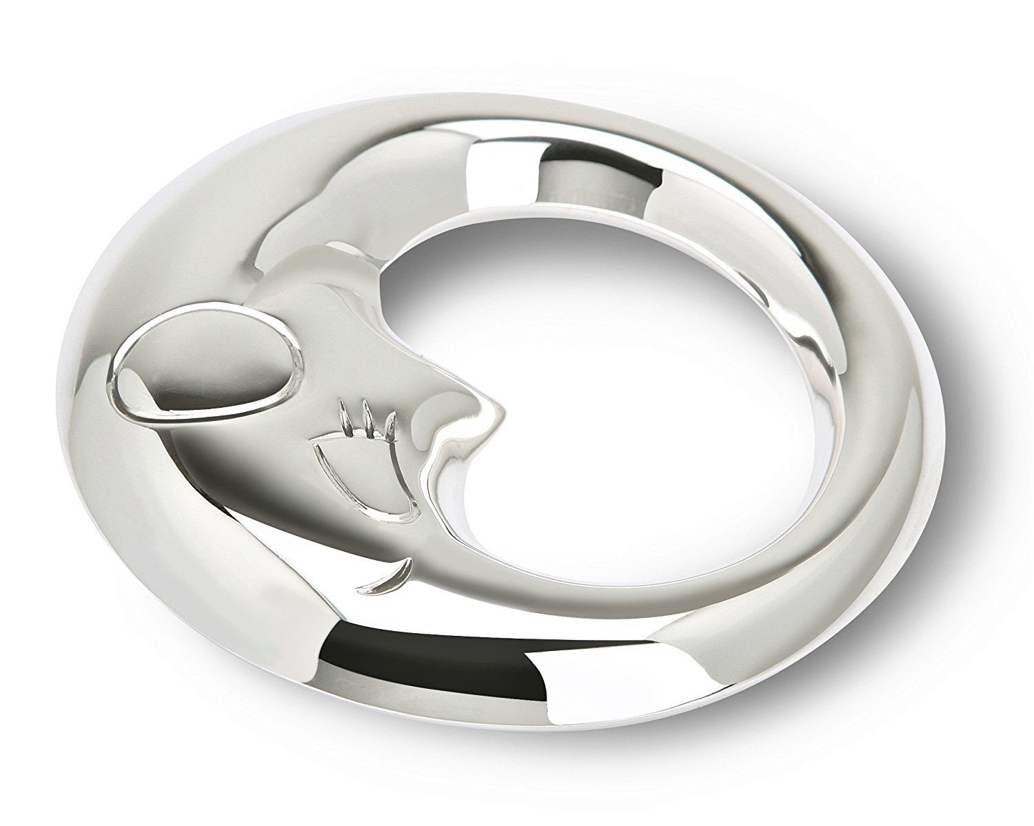 Sonajero de bebé plateado México