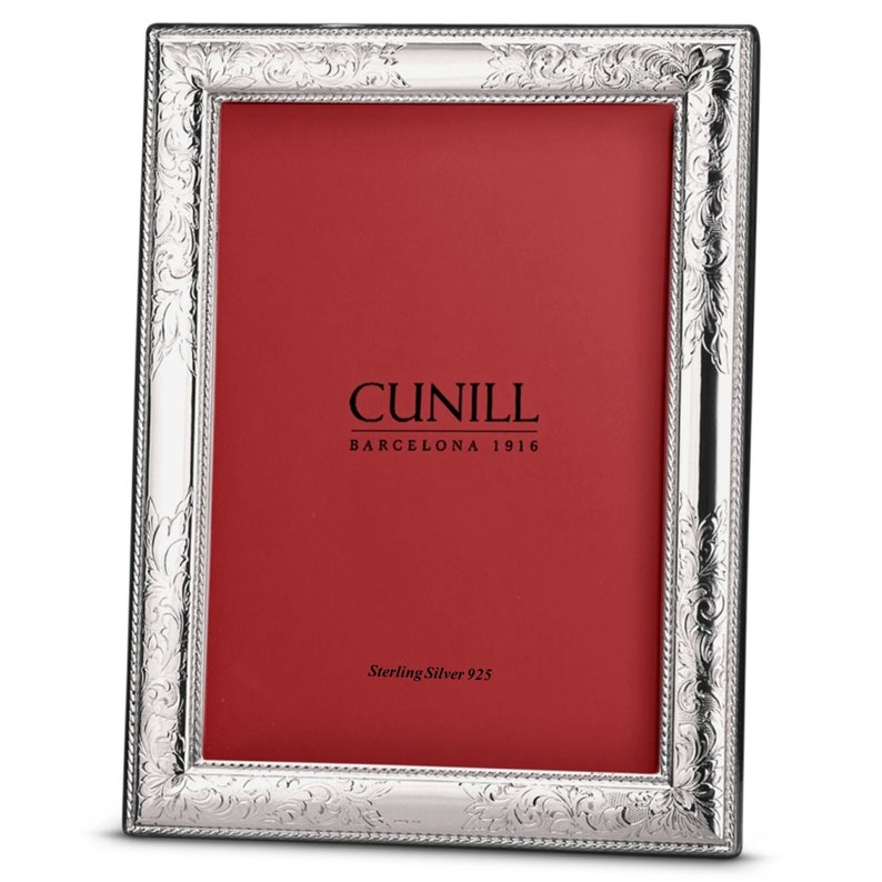 Cunill Silver Rounded Plain Frame for 4 by 6-Inch Photograph Sterling Silver Cunill Silver Rounded Plain Frame for 4 by 6-Inch Photograph Sterling Silver