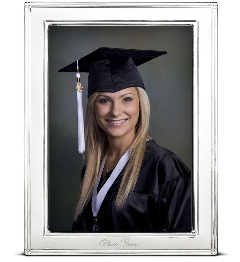 8x10 Engravable Sterling Silver Picture Frame Cunill Etsy