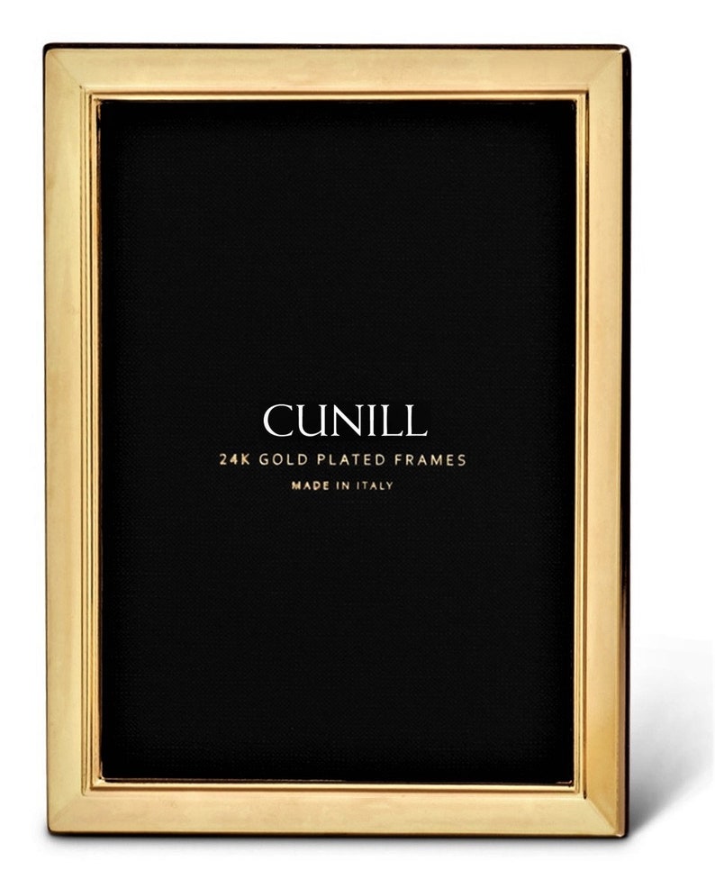 8x10 Engravable Gold Plated Picture Frame Cunill Etsy