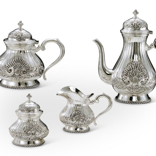 Shell Sterling Silver Coffeetea Service Etsy