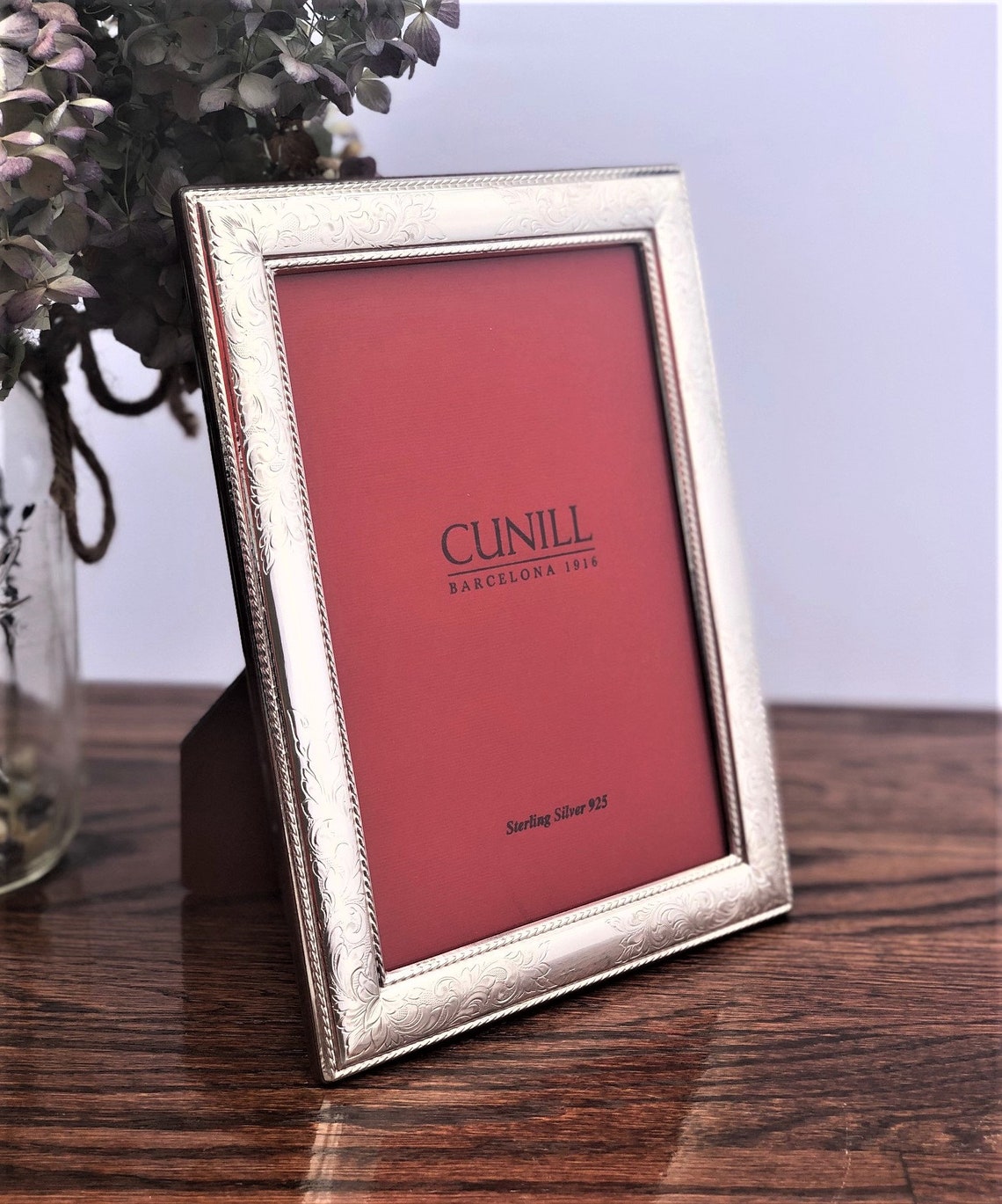 8x10 Engravable Sterling Silver Picture Frame Cunill Etsy