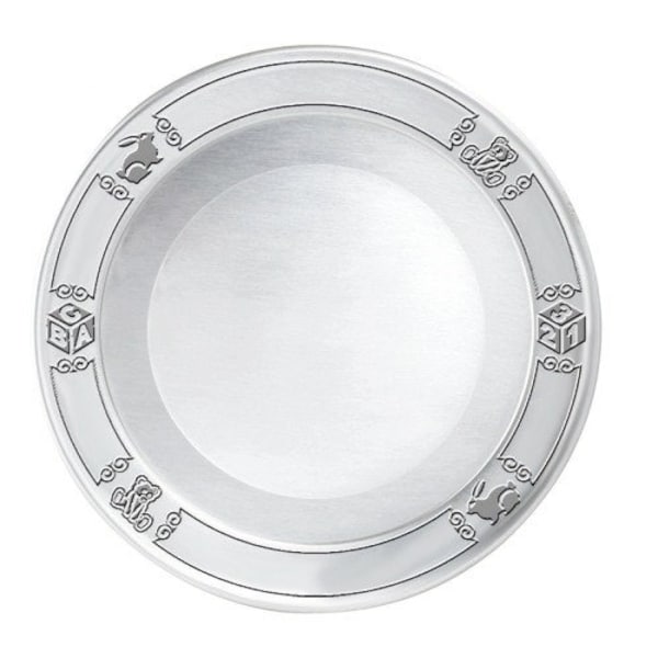Pewter Baby Plate Etsy