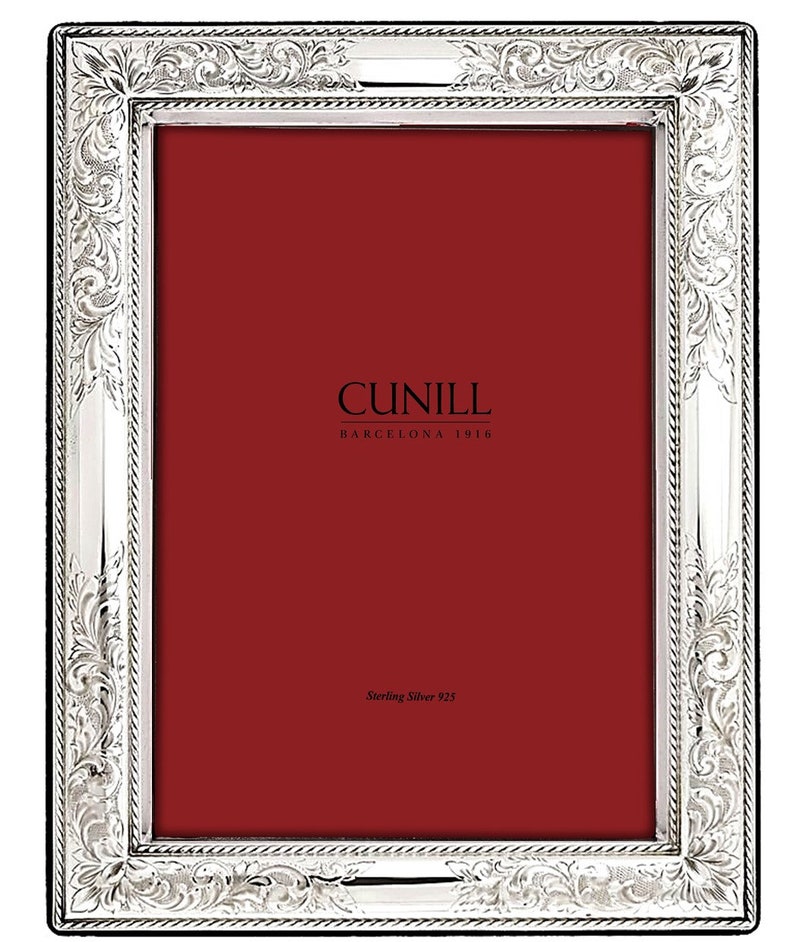 8x10 Engravable Sterling Silver Picture Frame Cunill Etsy