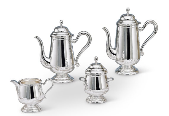 Sterling silver coffee service sale