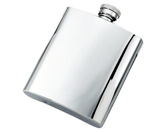Engravable Stainless Steel 8 oz Flask