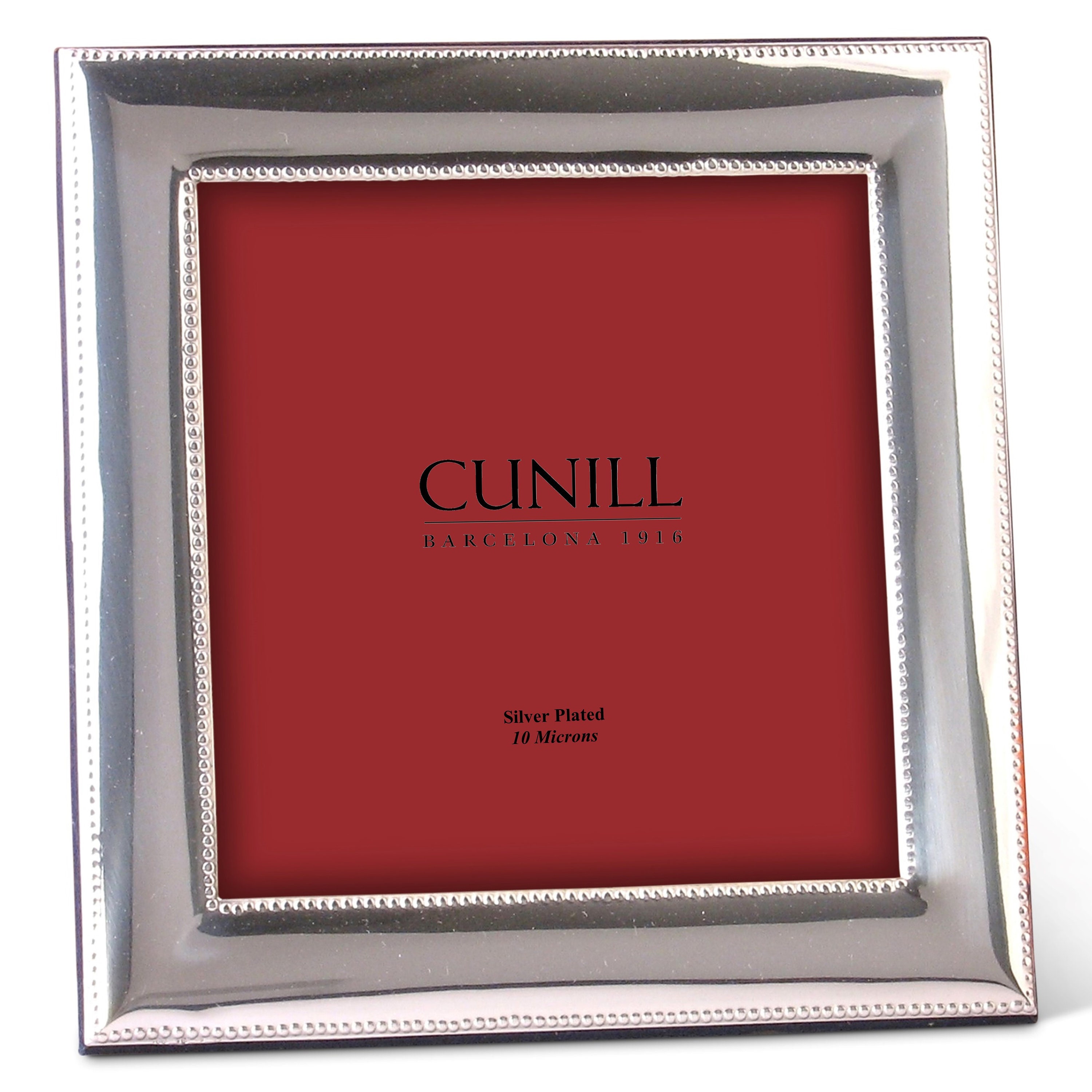5x5 Engravable Silver Plated Picture Frame, Cunill 'beaded' Etsy