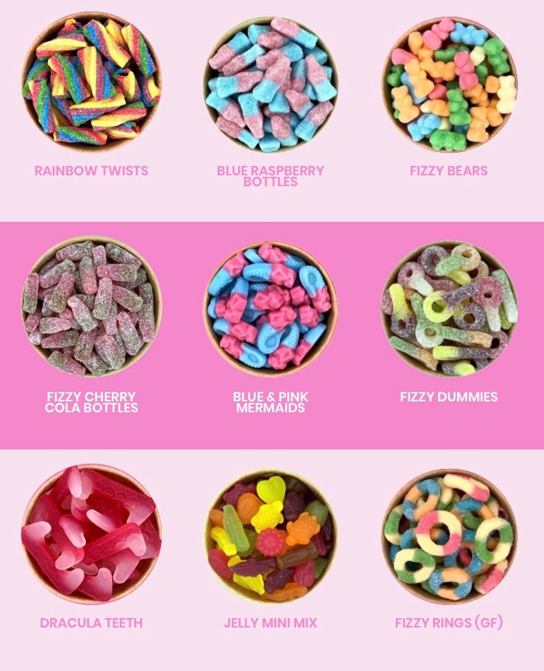 Vegan Sweets 800g / Compostable Eco Pouch / 40 Varieties / Etsy UK