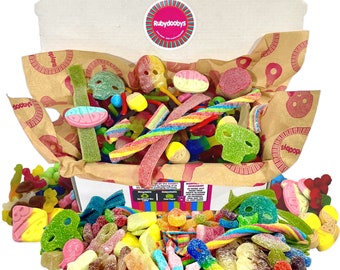 Huge Vegan Sweets Box 1.5 kg in Eco Friendly Packaging by Rubydoobys - ideal Veganuary treat
