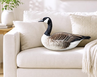 Realistic Canadian Goose Pillow, Canada Goose Pillow, Goose Decor, Canadian Geese Decor, Goose Gift, Goose Cushion