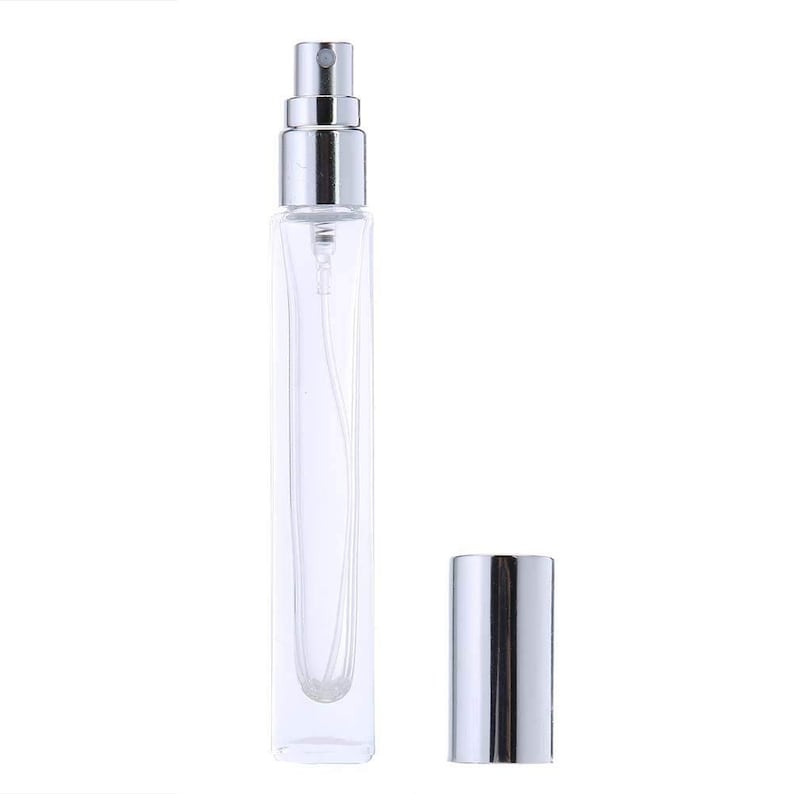 10ml 10 Clear Glass Spray Bottle Pump Atomizer Refillable Etsy