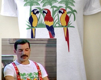 T-shirt worn by Freddie Mercury in famous 1985 interview and photoshoot / Queen Brian May Roger taylor flash