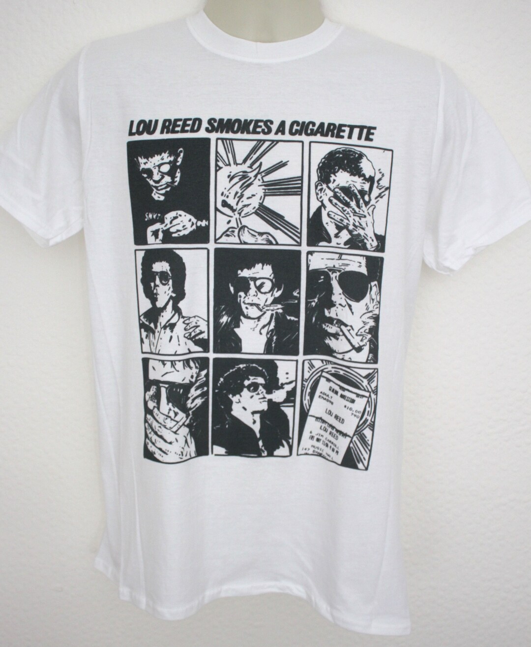 Lou Reed T-shirt 70s Comic Style - Etsy Sweden