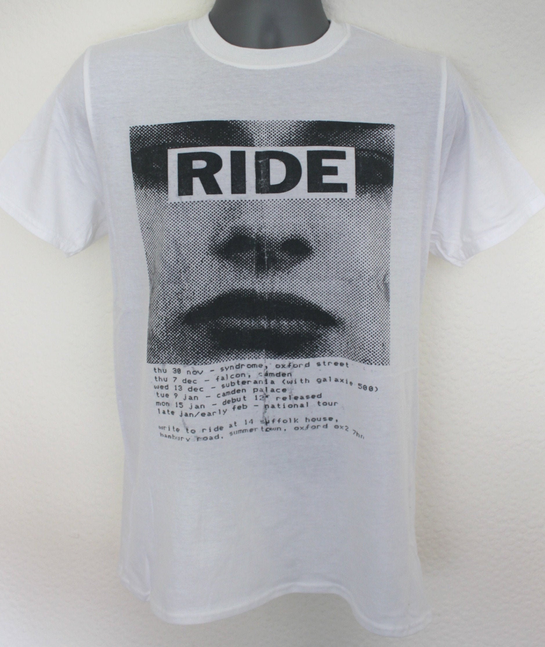 Ride tshirt / old gig flyer poster Etsy 日本